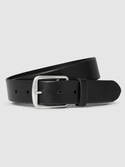Polo Ralph Lauren Black Saddle Leather Logo Belt - Image 1 of 2