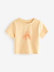 Green/Orange 3 Pack Bright Slogan Boxy T-Shirts (3-16yrs) - Image 9 of 10