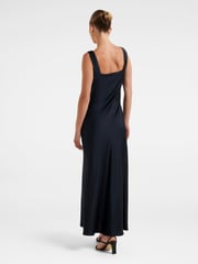 Forever New Blue Winnie Square Neck Ruched Midi Dress - Image 2 of 4