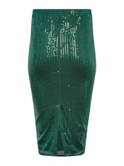 PixieGirl Petite Green Sequin Midi Skirt - Image 4 of 4