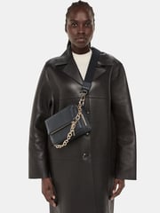 Whistles Black Chain Bibi Cross-Body Bag - Image 1 of 5
