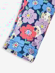 JoJo Maman Bébé Lilac Purple Guinea Pig & Floral Girls' 2-Pack Leggings - Image 4 of 6