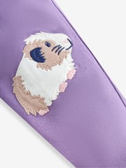 JoJo Maman Bébé Lilac Purple Guinea Pig & Floral Girls' 2-Pack Leggings - Image 5 of 6