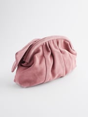 Pink Leather Bow Clutch Bag - Image 6 of 10