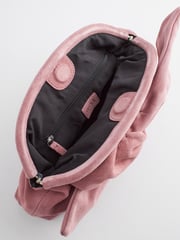 Pink Leather Bow Clutch Bag - Image 8 of 10