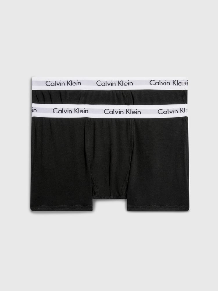 Calvin Klein Black Boys Modern Cotton Trunks 2 Pack - Image 1 of 2