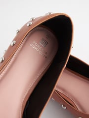 Camel Brown Forever Comfort® Studded Point Toe Flat Shoes - Image 6 of 6