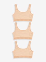 Vanilla Cream Crop Tops 3 Pack (5-16yrs) - Image 1 of 3