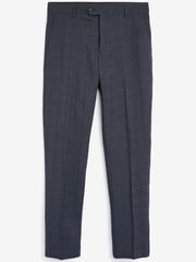Mid Blue Slim Check Suit: Trousers - Image 6 of 6