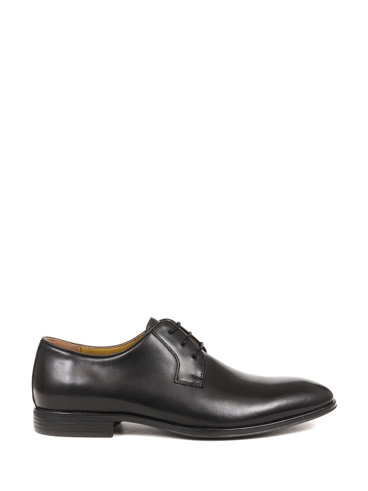 Jones Bootmaker Manchester Leather Derby Black Shoes - Image 1 of 5