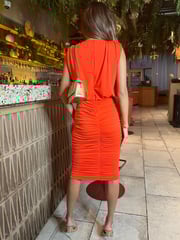 AX Paris Ruched Skirt Bodycon Midi Dress - Image 2 of 4