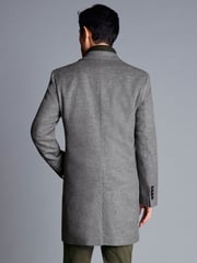 Charles Tyrwhitt Grey Pure Wool Overcoat - Image 2 of 6
