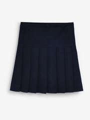Navy Blue Longer Length Regular Waist Pleated School Skirts 2 Pack (3-16yrs) - Image 2 of 5
