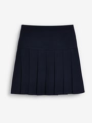 Navy Blue Longer Length Regular Waist Pleated School Skirts 2 Pack (3-16yrs) - Image 3 of 5