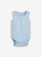 Blue 7 Pack Baby Vest Bodysuits - Image 2 of 8