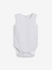 Blue 7 Pack Baby Vest Bodysuits - Image 5 of 8