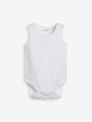 Blue 7 Pack Baby Vest Bodysuits - Image 7 of 8