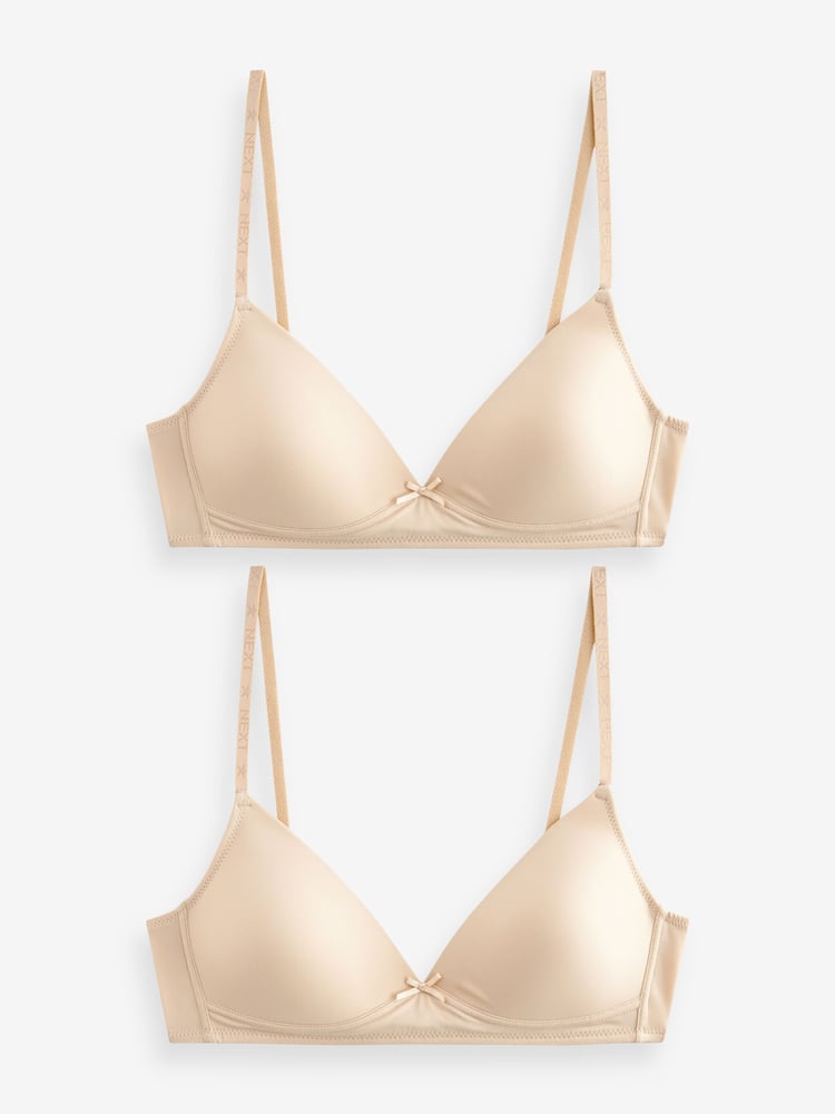Vanilla Cream Trainer Bras 2 Pack - Image 1 of 4