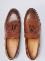 MOSS Brown Highgate Tassel Loafers - Image 2 of 4