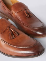 MOSS Brown Highgate Tassel Loafers - Image 4 of 4