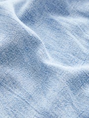 Mittelblau - Leichtes Midi-Tunikakleid aus Denim mit Leinen - Bild 6 von 6