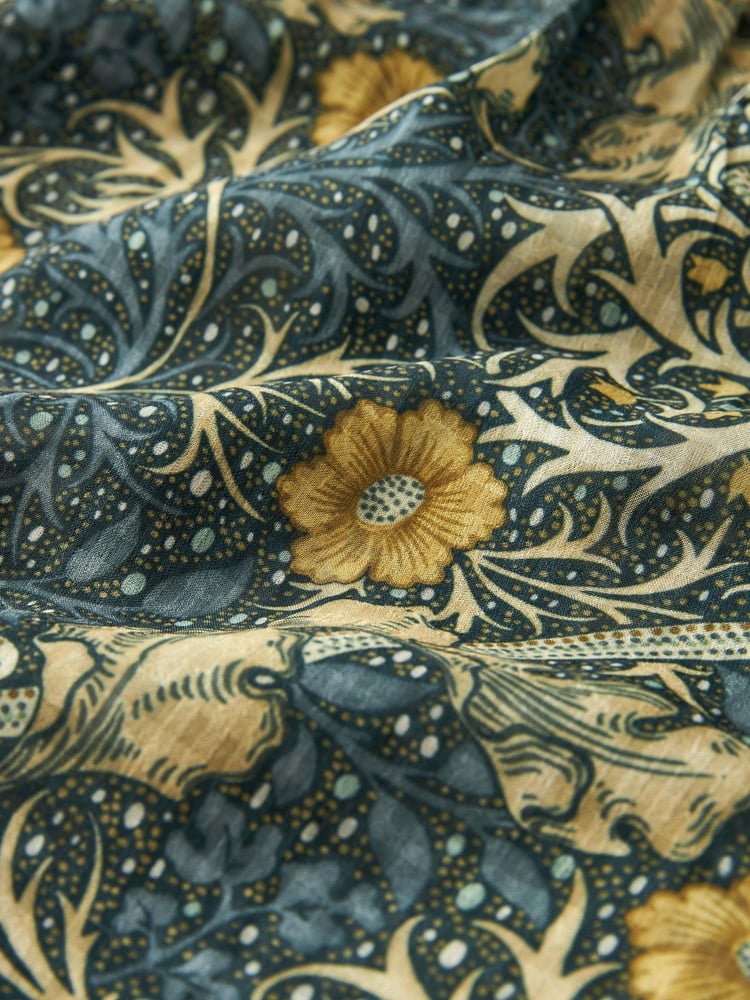 Morris & Co. Seaweed Green Pintuck Long Sleeve Mini Dress - Image 6 of 6