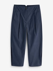 Navy Blue Smart Button Hem Trousers - Image 6 of 7