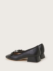 Monsoon Black Squared-Toe Block Heels - Image 3 of 3