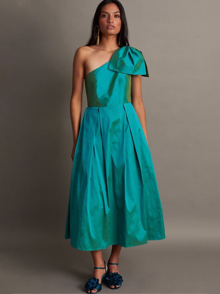 Monsoon Blue Bliss One-Shoulder Dress - Image 2 of 5