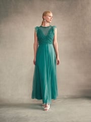 Monsoon Green Irina Hand Embellished Maxi Dress - Image 1 of 6
