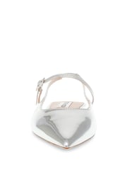 Steve Madden Silver Krysten Pointed Slingback Shoes - Image 4 of 7