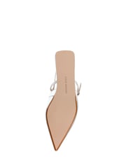 Steve Madden Silver Krysten Pointed Slingback Shoes - Image 7 of 7