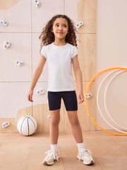 White Puff Sleeve 100% Cotton T-Shirts 2 Pack (3-16yrs) - Image 4 of 7
