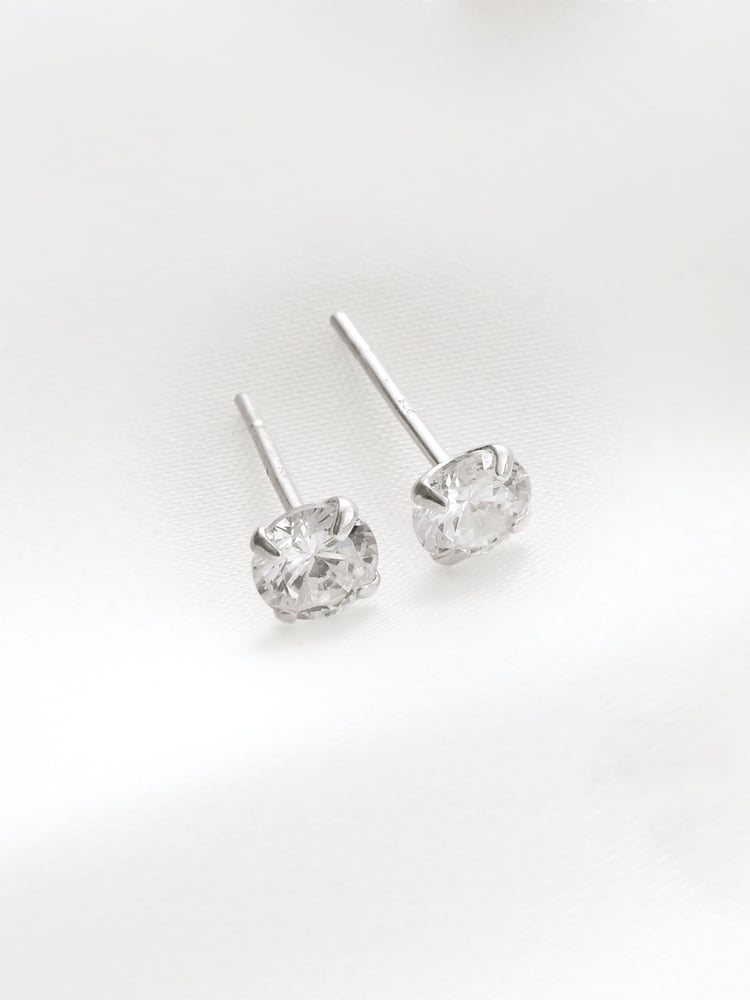 Sterling Silver Cubic Zirconia Stud Earrings - Image 1 of 1