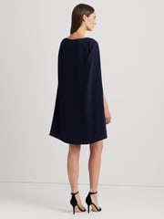 Lauren Ralph Lauren Petra Cape Georgette Cocktail Mini Dress - Image 5 of 9