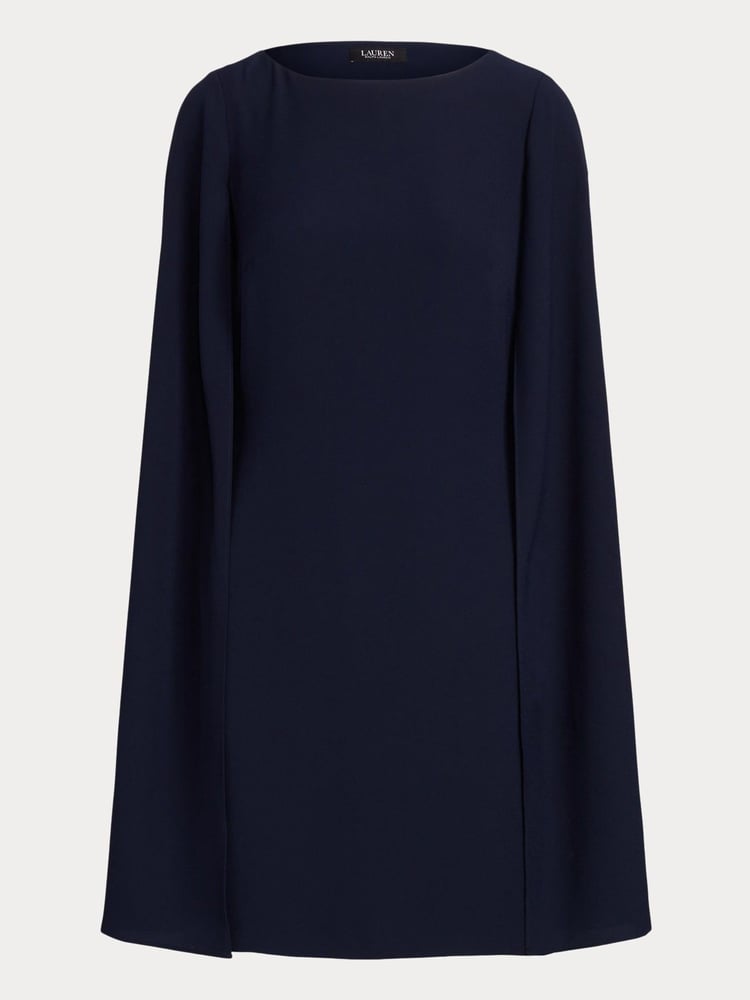 Lauren Ralph Lauren Petra Cape Georgette Cocktail Mini Dress - Image 9 of 9