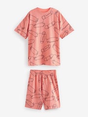Multi Pastel Linear Character Short Pyjamas 3 Pack (3-16yrs) - Image 7 of 10
