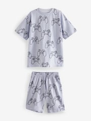 Multi Pastel Linear Character Short Pyjamas 3 Pack (3-16yrs) - Image 9 of 10