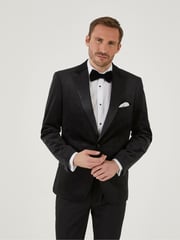 Skopes Black Tailored Fit Jive Velvet Jacket - Image 1 of 9