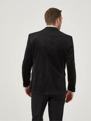 Skopes Black Tailored Fit Jive Velvet Jacket - Image 5 of 9