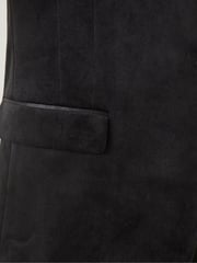 Skopes Black Tailored Fit Jive Velvet Jacket - Image 8 of 9