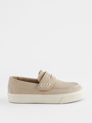 Stone Neutral Standard Fit (F) Penny Loafers - Image 5 of 8