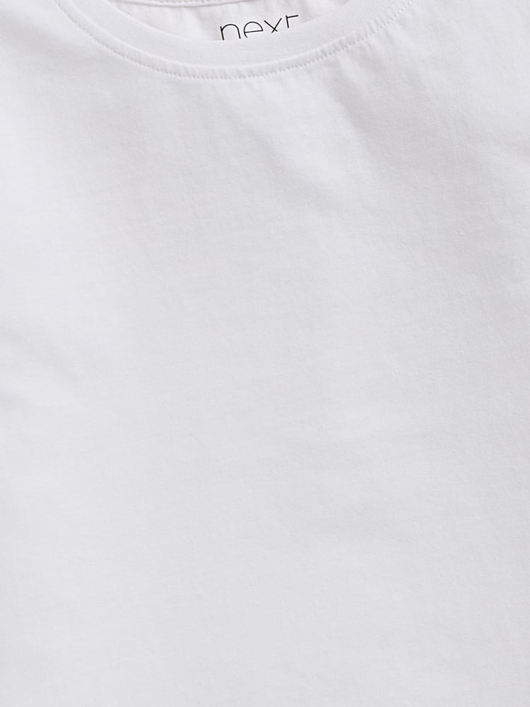 White 3 Pack T-Shirts (3-16yrs) - Image 4 of 4