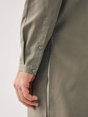 Neutral Brown Regular Fit Cotton Round Neck Kurta - Image 5 of 6