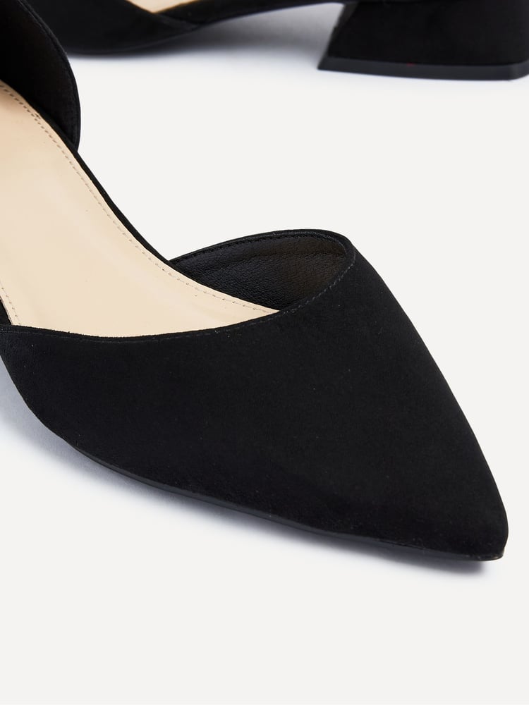 Linzi Black Dahlia Diamante Embellished Flats - Image 4 of 4