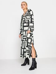 PixieGirl Petite White Maxi Flare Sleeve Dress - Image 2 of 5