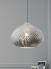 Chrome Glamour Easy Fit Pendant Lamp Shade - Image 1 of 7