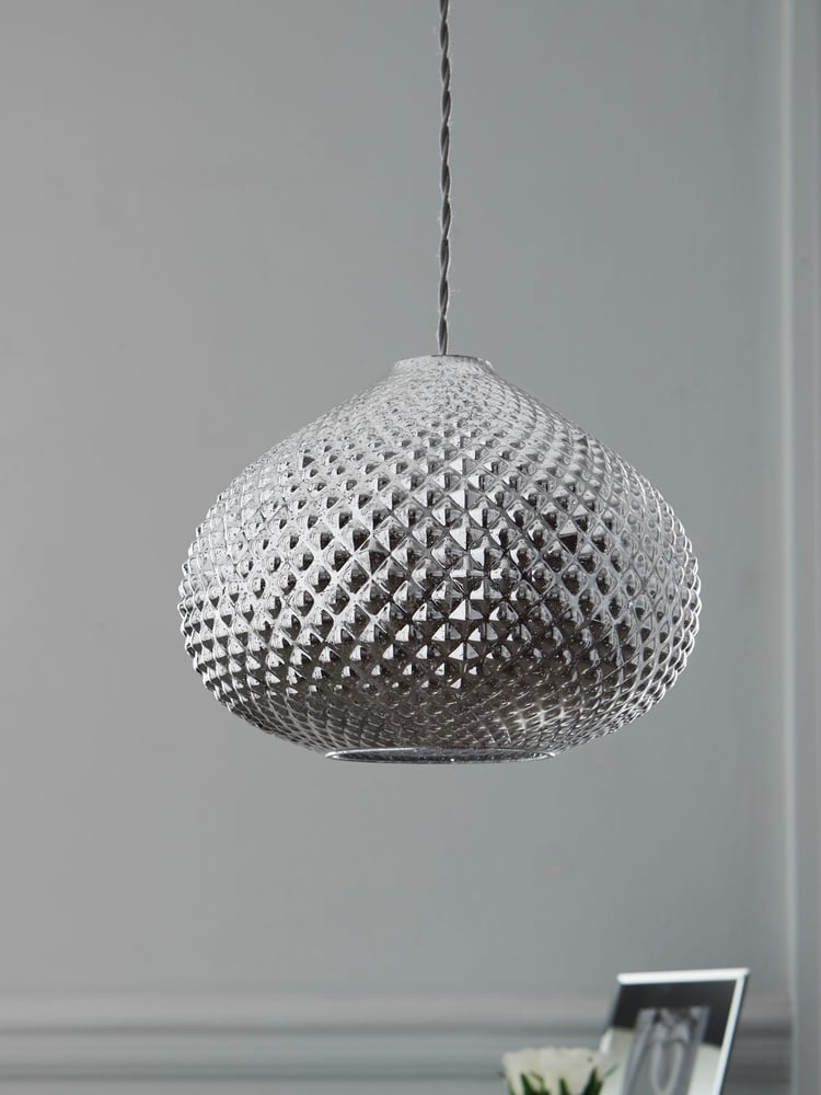 Chrome Glamour Easy Fit Pendant Lamp Shade - Image 2 of 7
