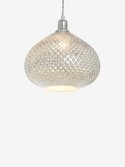 Chrome Glamour Easy Fit Pendant Lamp Shade - Image 5 of 7