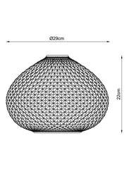 Chrome Glamour Easy Fit Pendant Lamp Shade - Image 7 of 7